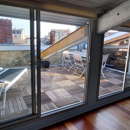 Appartement De Charme, 2 Chambres Avec Terrasse - Bordeaux Centre Апартаменты Бордо